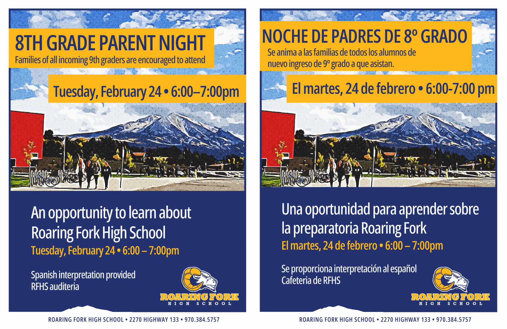 Rising 9th Grader Parent Info Night @ RFHS